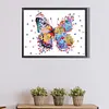 >SALE<5D DIY Partial Special Shaped Drill Diamond Painting Flower Butterfly 40x30cm