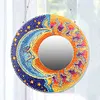 DIY Diamonds Painting Mirror Datura Special Shaped Crystal Drill Crafts Kit