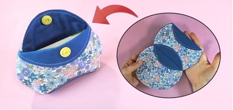 Circular Coin & Card Pouch Sewing Template &mdash; Instructions