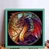 (Stamped/Counted) Dragon - 11CT Cross Stitch 40*40cm/15.75*15.75in