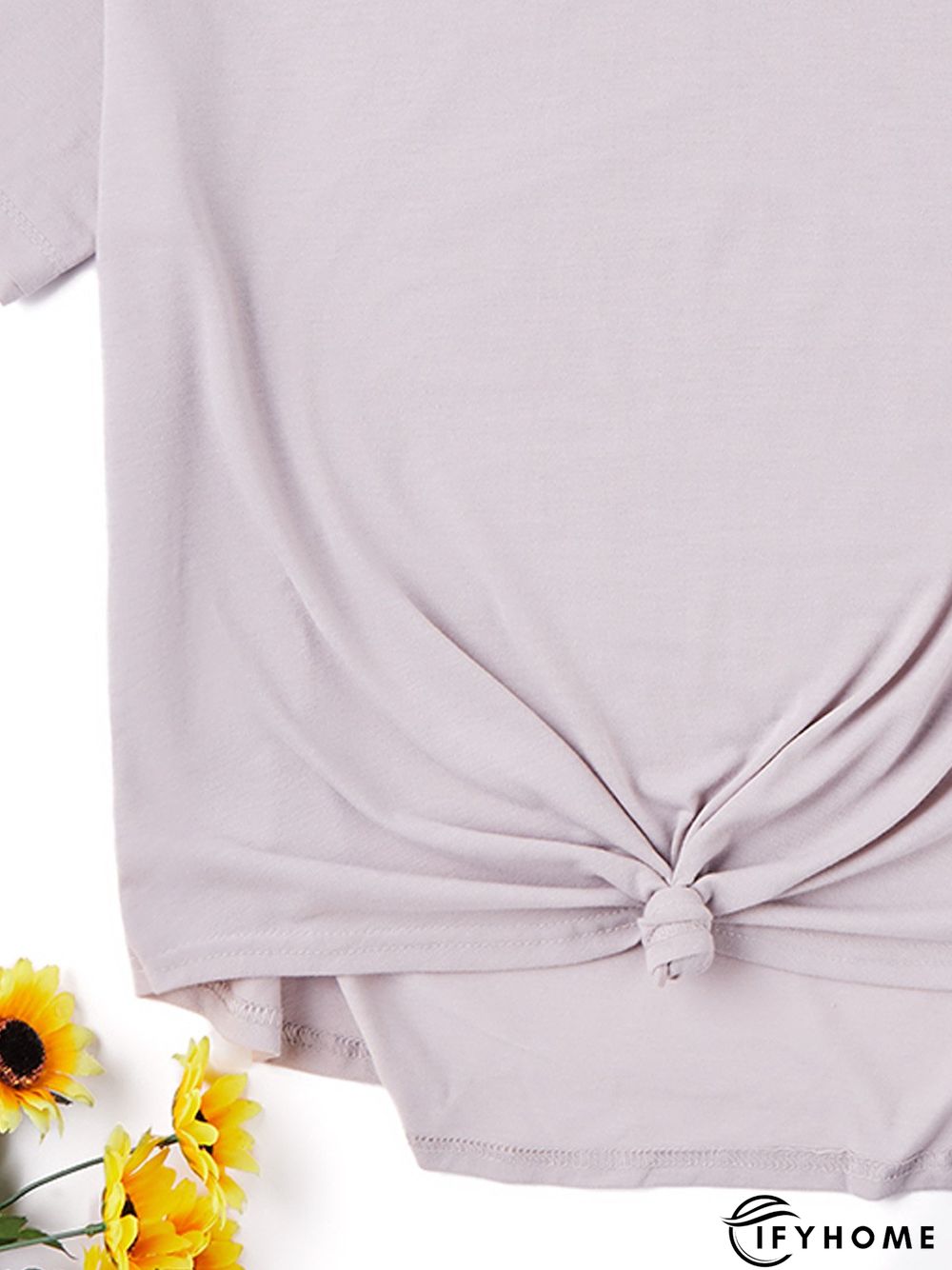 Cotton Holiday Short Sleeve V Neck T-shirt | IFYHOME