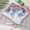 DIY Flower Special Shape Diamond Painting Leather Chain Shoulder Bag Clutch