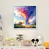 Rainbow Tornado - 11CT Stamped Cross Stitch - 40*40cm - Natural