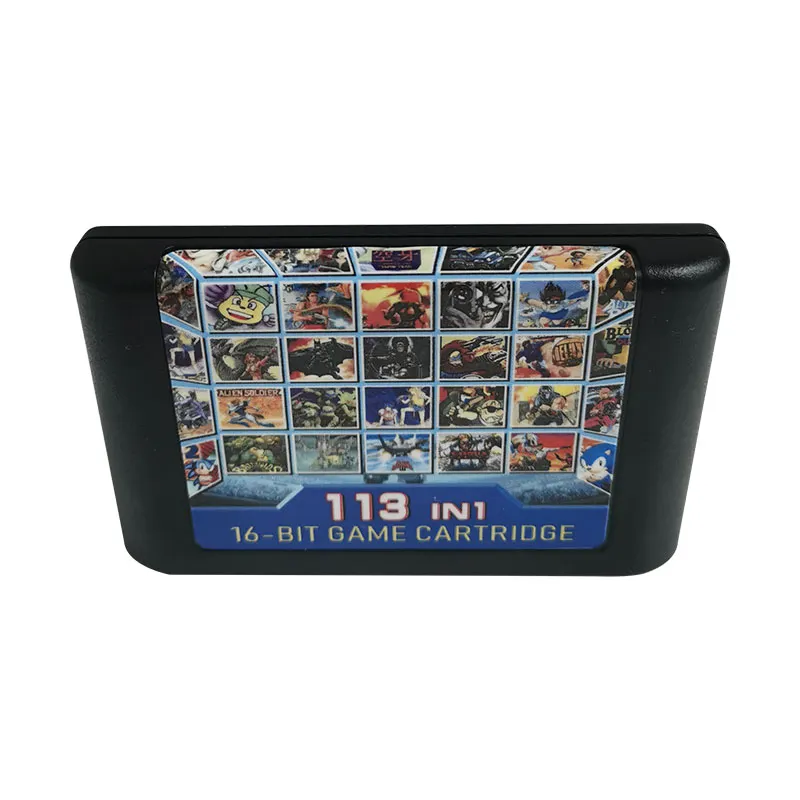 16 Bit Game Cartridge - 113 IN 1 Classic Collection Genesis/MEGA DRIVE Remix Mulit Cart - Region Free