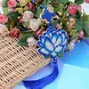 Lotus - Counted Bead Embroidery - Keychain