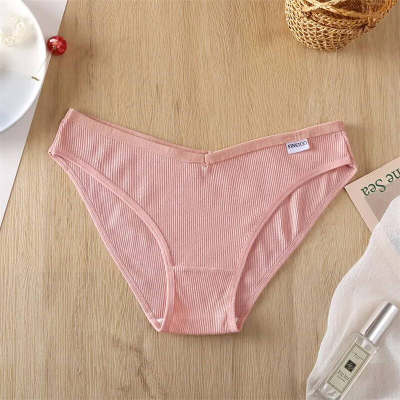 Billionm Women Cotton Panties Sexy V-Waist Briefs Soft Underwear Girl Panty Female Breathable Intimates Lingerie Large Size M-4XL