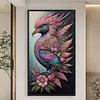 >SALE<5D DIY Full Round Drill Diamond Painting Flowers and Birds Kit Home Decor40x70cm
