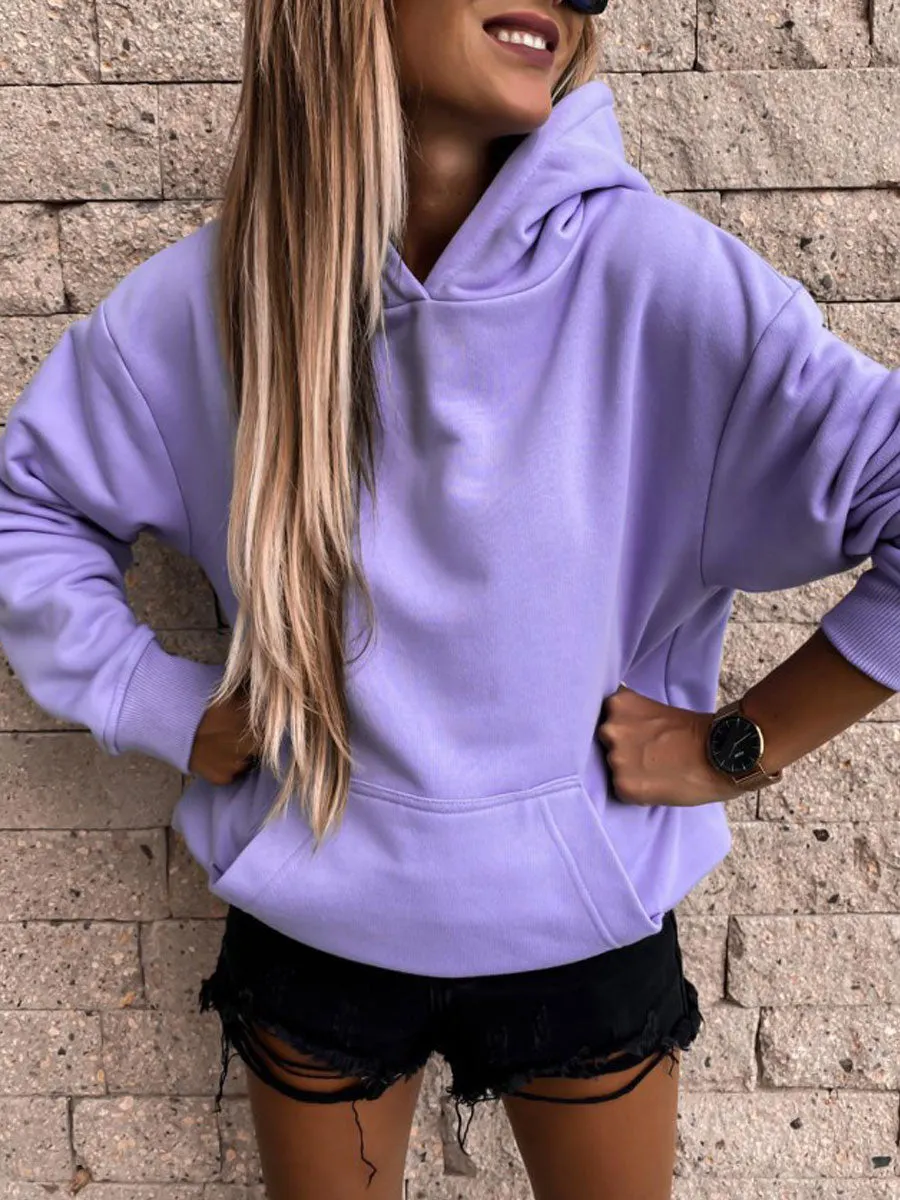 Solid Color Hoodie