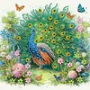 (US Local)4Pack Peacock-Special Shaped Diamond Painting Kit(30x30cm)