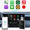 2 in 1 Wireless CarPlay Android Auto Adapter Plug & Play for Factory Wired Cars