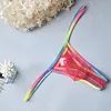 Colorful Edge Sexy Low Rise Transparent Pouch Men's Briefs