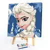 Frozen Elsa - Paint by Numbers Acrylic Painting 20x20cm