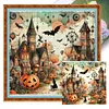 (Multi-Style) Halloween House-11CT Stamped Cross Stitch 50*50cm/19.69*19.69in