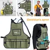 Work Apron Oxford Cloth Waterproof Heavy Duty Woodworking Apron for Woman Men