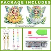 2Pcs 5D DIY Diamond Painting Sun Catcher Crystal Painting Ornaments (Fairy)