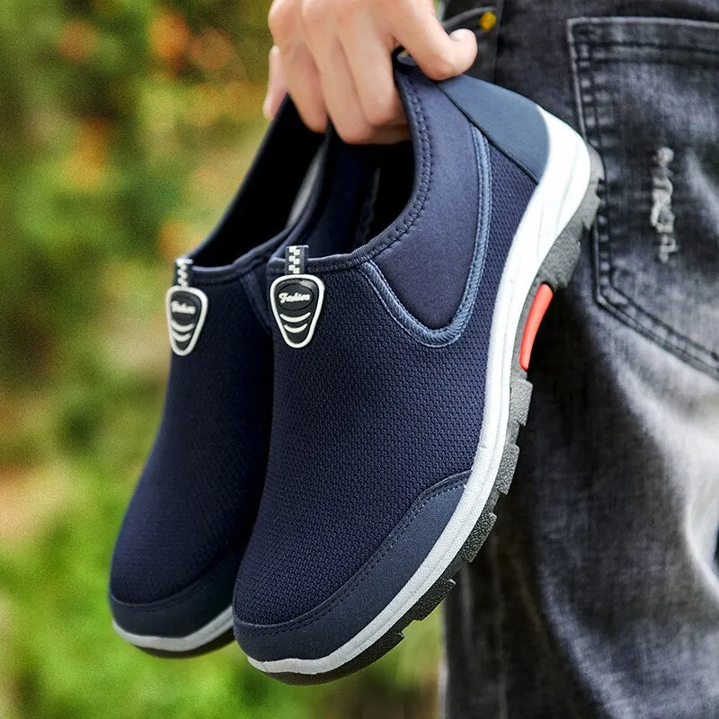 Men Light Running Shoes Jogging Shoes Breathable Man Sneakers Slip on Loafer Shoe Men's Casual Shoes Size 46 Zapatillas Hombre