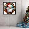 【Limited Stock Sale】Santa Claus Glass Painting-Paint by Numbers Acrylic Painting 40*40CM