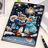 (US Local)50-Page A5 Hamster Diamond Painting Notebook for Adult Holiday Birthday Gift