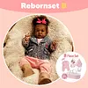 [Doll with Heartbeat and Sound] Black Reborn Baby Dolls 20'' Cute Heidi Truly Reborn Baby Doll Girl with Bottle and Pacifier - RBBI-Myrebornbabydoll&reg; Myrebornbabydoll&reg;