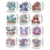 12PCS DIY Diamond Art Refrigerator Sticker Kits for Home Decor (Gnome)