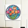 (Multi-Style) Flower Glass Painting - Paint By Numbers Acrylic Painting 40*40CM(HOT)