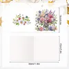 6Pcs Bouquet Diamond Painting Greeting Card Diamond Handmade Card for Friends
