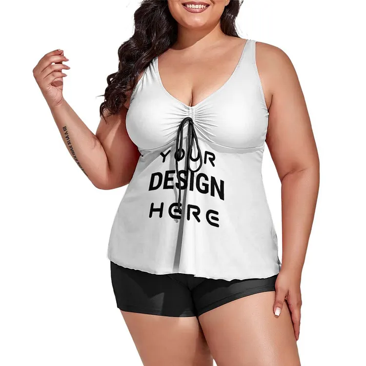Personalized Design Women's Two-piece Swimsuit Full Print  Large size