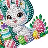 (US Local)PET Double Sided Special Shaped Easter Alphabet DIY Diamond Painting Keychain