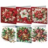 6PCS Xmas Atmosphere DIY Diamond Art Greeting Cards Congratulations Cards