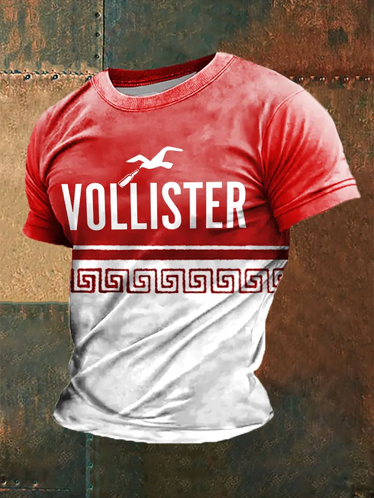 Vollister bedrucktes Kurzarm-T-Shirt f&uuml;r M&auml;nner