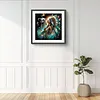 (US Local)Paint By Numbers Kit On Canvas DIY Oil Art Girl Picture Home Wall Decor40x40cm