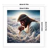 Praying Man - 11CT Stamped Cross Stitch - 40*40cm