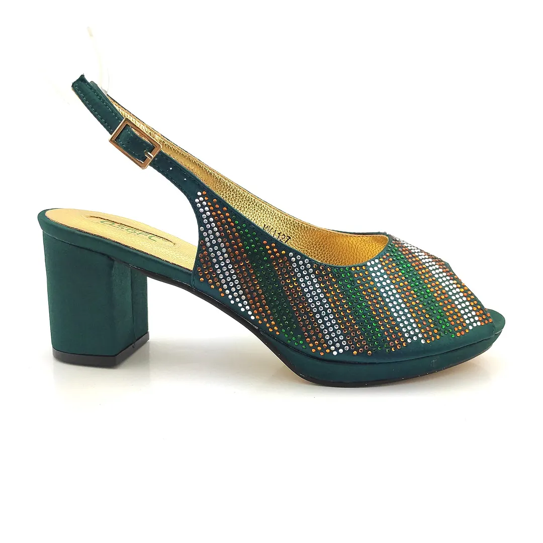 Italian Design Decoration Concise Shoes and Bag For Party Nigerian Fashion Women Shoes and Bag Set