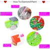 6Pcs Diamond Painting Anti Slip Coasters with Holder DIY for Tabletop Protection
