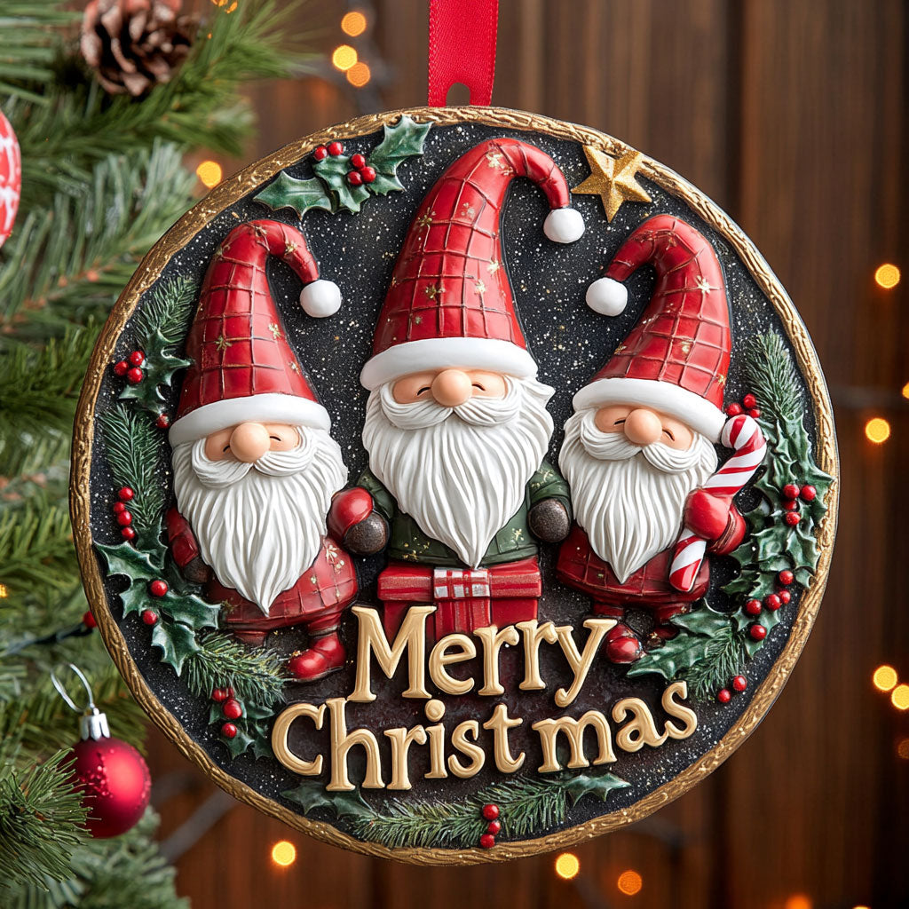 Happy Gnome CW1510040CL Christmas Ornament