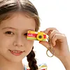 Thumb Camera with Long Battery Life Mini Camera Keychain Bag Charms with 1.47In IPS Screen 1440p 2K for Beginners Teens and Adults
