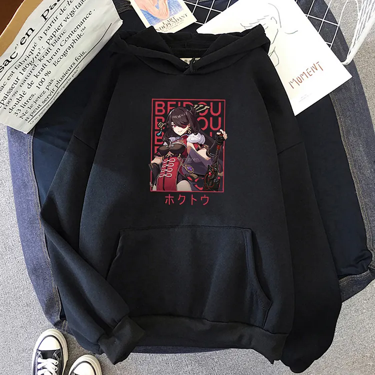 Genshin Impact Beidou Hoodies Women's Fashion 