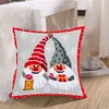 >SALE<Christmas Gnome Case Embroidery Stamped 11CT DIY Cross Stitch Kits 40x40cm