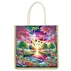 Diamond Painting Stream Dawn Scene Tote Bag Handbag