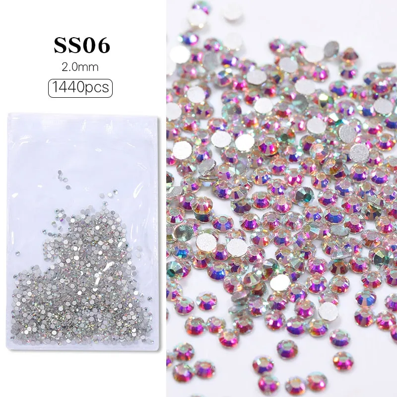 48pcs Mixed Size Aurora Little Bear Nail Art Accessories Resin Kawaii Bear Stereo FlatBack 3D Fashion Fingernail DIY Decoration-Nail Inspo