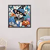 Diamond Painting-DIY Crystal Rhinestone Halloween Cats Dogs(40*40CM）