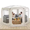 [US Local Warehouse] Bubble Tent for 6-8 Person Portable Transparent Igloo Tent Dome 12x7ft with Rain Cover & Storage Bag Bubble House for Camping Parties and Stargazing