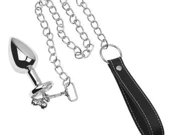anal plug leash Anal Plug On Leash Butt Plug Adult Sex Toy Bondage BDSM Pleasure Slave  MATURE