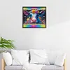 Flower Cow - Round AB Drills Diamond Painting(50*45cm)