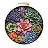4 Set Succulent Series- Embroidery Kits