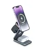 3 In 1 Magnetic Wireless Charger Stand Pad for iPhone 15 14 13 Samsung Galaxy Watch IWatch Foldable Fast Charging Dock Station