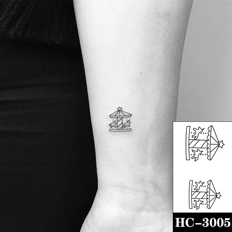 Holding Hands In Love Stickers Hand Heart Tattoo Body Art Makeup Waterproof Temporary Women and Men Fake Tatoo