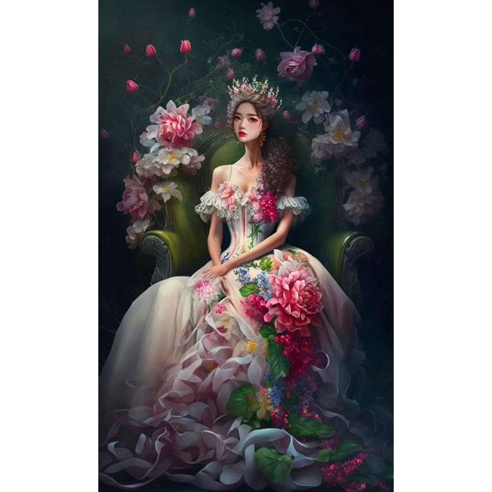 Sunflower Flower Girl-Paint by Numbers-16"x24"/40*60cm