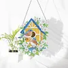 Double-sided Drills DIY Diamond Painting Hanging Flower Wreath Kits