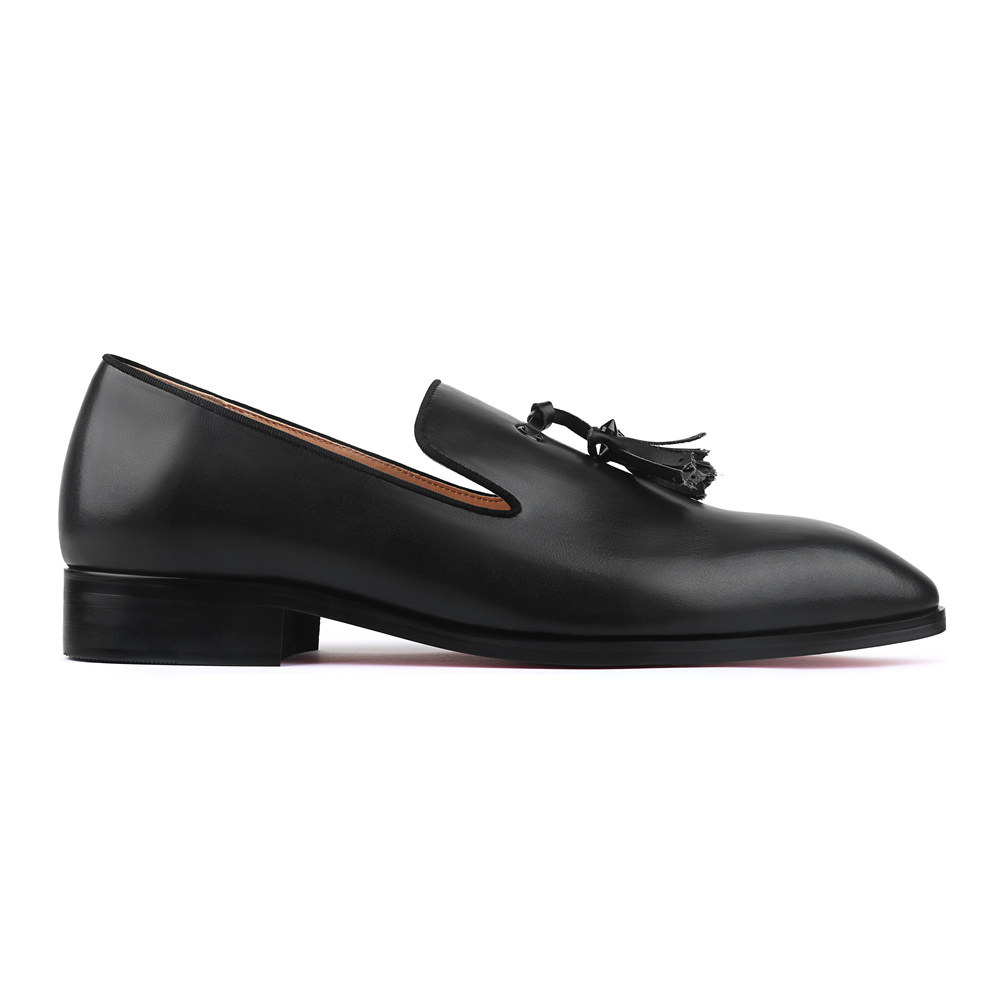 Merumote Gentleman's Oxford Loafer Slip-On Shoes Tasseles Red bottom Classic LaceUp Formal Party Shoes-MERUMOTE
